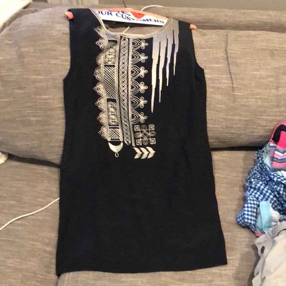 Black mini dress